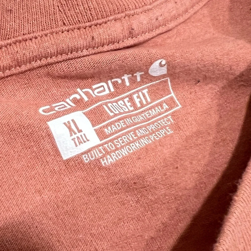 Carhart men’s loose fit tshirt size XL Tall, great condition, pre owned, worn - Picture 4 of 5